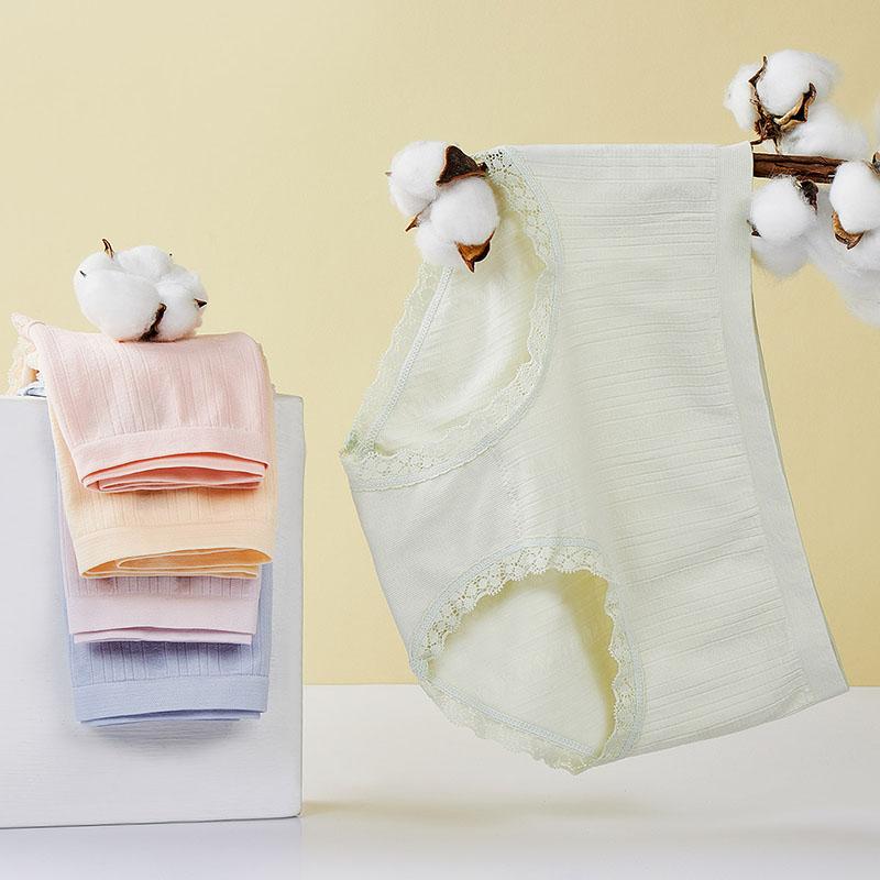 Fentengan 5 pieces of 100% cotton antibacterial crotch, comfortable hip hugging, breathable underwear, women's underwear, women's underwear