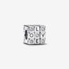 925 Silver Rubik Cube Rotatable Chrams Pendents Creative Stainless Funny Beads Metal DIY Bracelet Keychain Fine Jewelry
