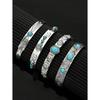 4pcs Fashion Vintage Bohemian Western Style Turquoise Inlaid Bracelets, Women's Fashion Gift Jewelry