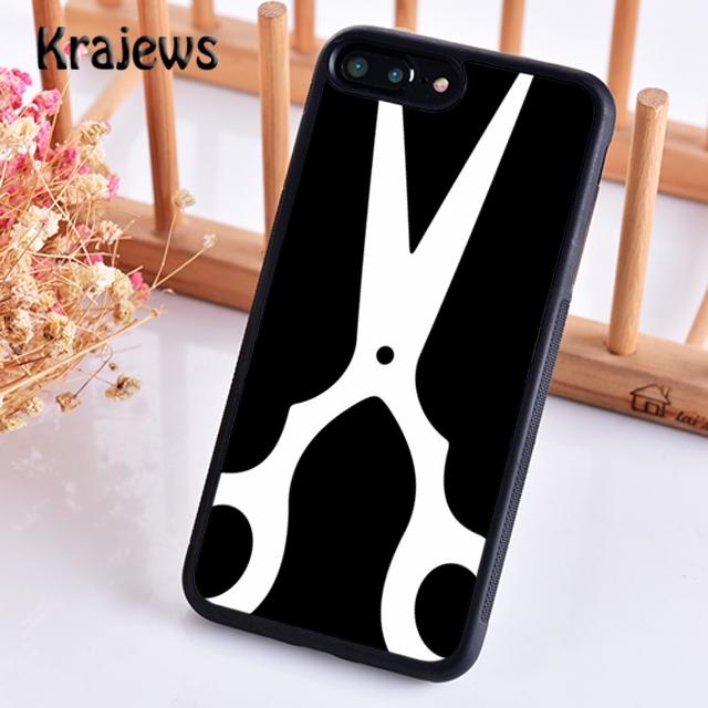 Krajews смешная буква парикмахерская Волосы Мягкий чехол для телефона для iPhone 17 Air 16 15 14 plus 11 12 13 pro max coque Fundas