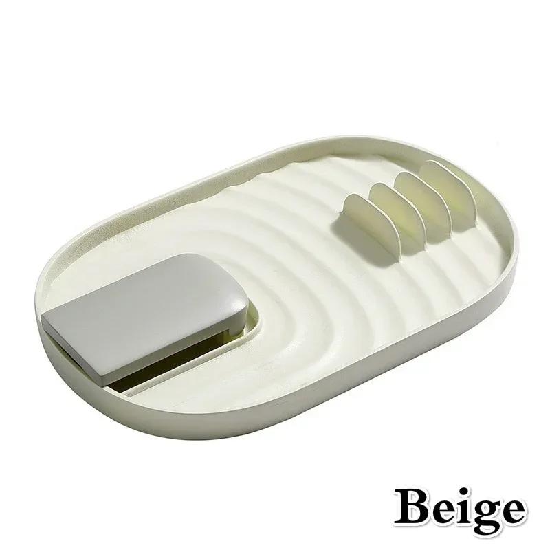 Пластиковая кухонная бытовая кастрюля крышка для кастрюли подставка для подставки держатель для ложки складная подставка многофункциональное хранилище дренажные полки аксессуар