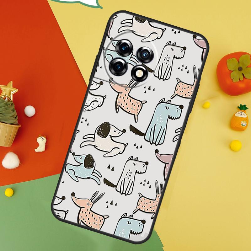 French Bulldog Beagle Dogs Pattern Case For OnePlus 15 12 12R 13T 13R 13 11 9 10 Pro 10T 8T Nord 5 CE 2 3 4 Lite N20 N30 Cover