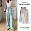 Acetate Fleece Milk Fu Yamamoto Wide-leg Pants Women's Spring and Summer New High-waisted Drape Small Lazy Wind Ice Silk Pants