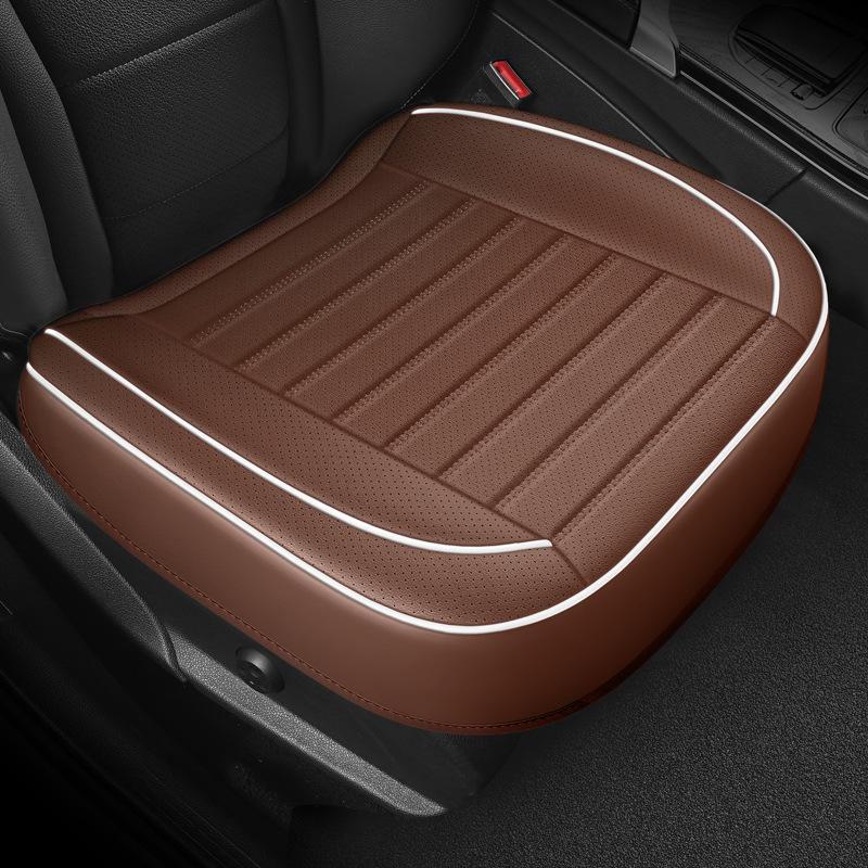 Универсальная нескользящая кожаная подушка для автомобильного сиденья без спинки, цельная, с полным покрытием, для основного и сменного водителя, лидер продаж во внешней торговле.