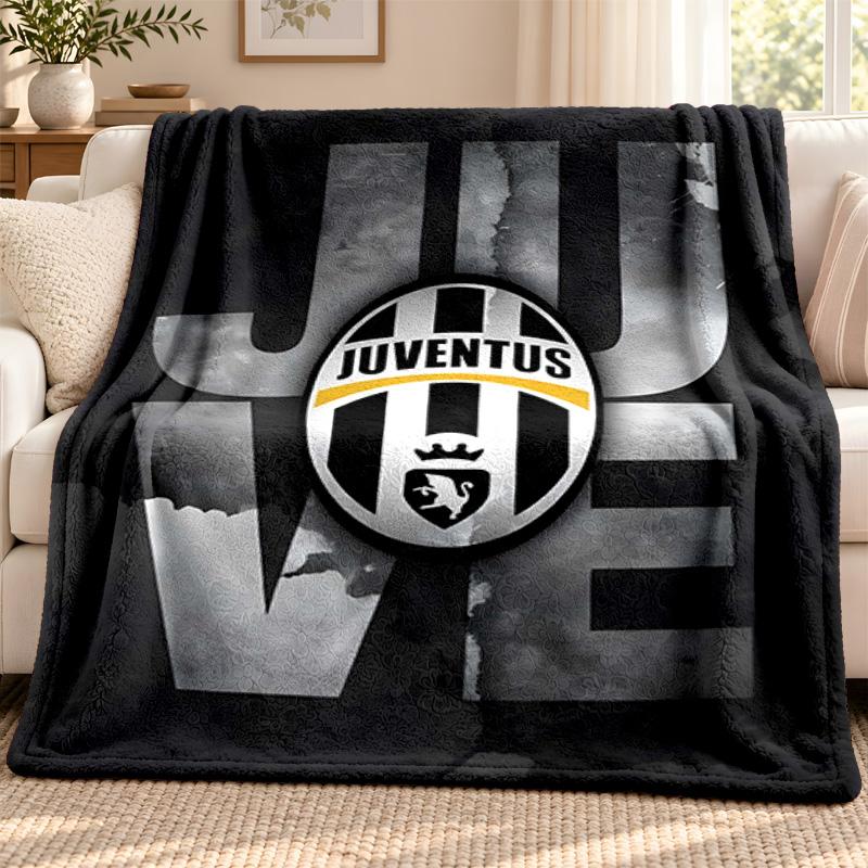 Juventus FC blanket Flannel Blanket Soft Cozy Plush Throw for Sofa Bed Lightweight Home Decoration Outdoor camping