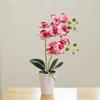 Яркая искусственная орхидея бонсай в горшке Real Touch искусственная орхидея цветочный сад украшение дома