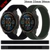 26 мм 22 мм 20 мм Нейлоновый ремешок на липучке для Garmin Fenix 8 Спортивный браслет Наручный ремешок Fenix E 7X Enduro3/Quatix7 Pro Forerunner 965