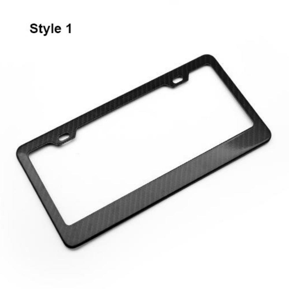 Алюминиевый сплав Держатель номерного знака Американский стиль Черная рамка для номерного знака 2 отверстия/4 отверстия Разные стили