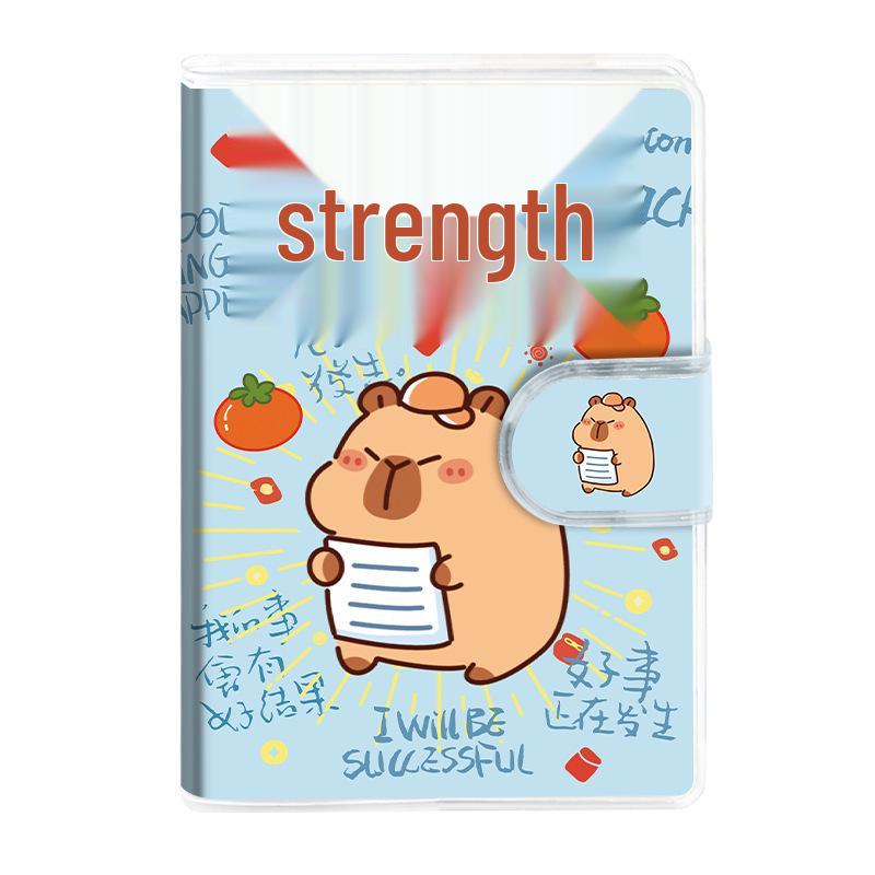 Обложка для мини-блокнота на липучке A7, с рисунком «Животные в брызгах»