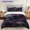 Raven Skull Fantasy Set Threepiece Set 1 Duvet Cover 2 Pillowcase Without Core Soft And Comfortable Bedding Set Christmas Birthday Gift