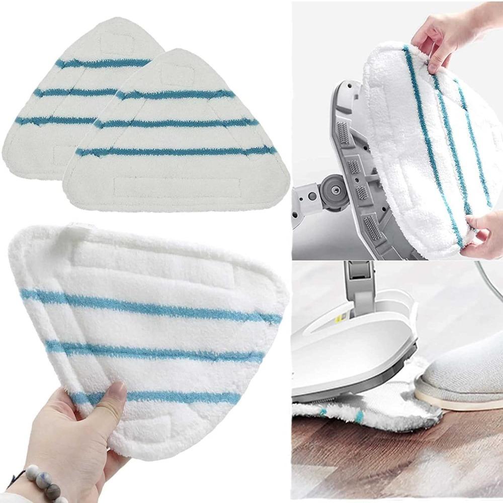 4-pack of reusable mop pads for True & Tidy STM-500, STM-700 and STM-700A steam mop accessories and other steam mops.
