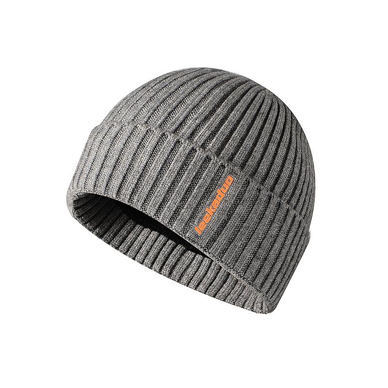 Зимняя вязаная шапка с подкладом. Унисекс