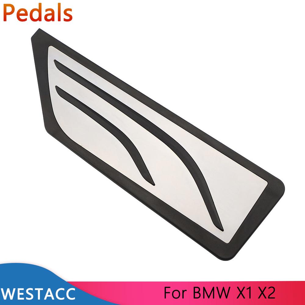 Автомобильные педали из нержавеющей стали, чехол для педали акселератора, газа, тормоза для BMW X1 F48 X2 F39 1 2 серии F40 F45 F46