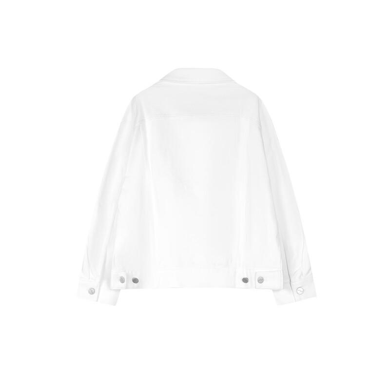 Женская весенняя джинсовая куртка с лацканами Elva's Island