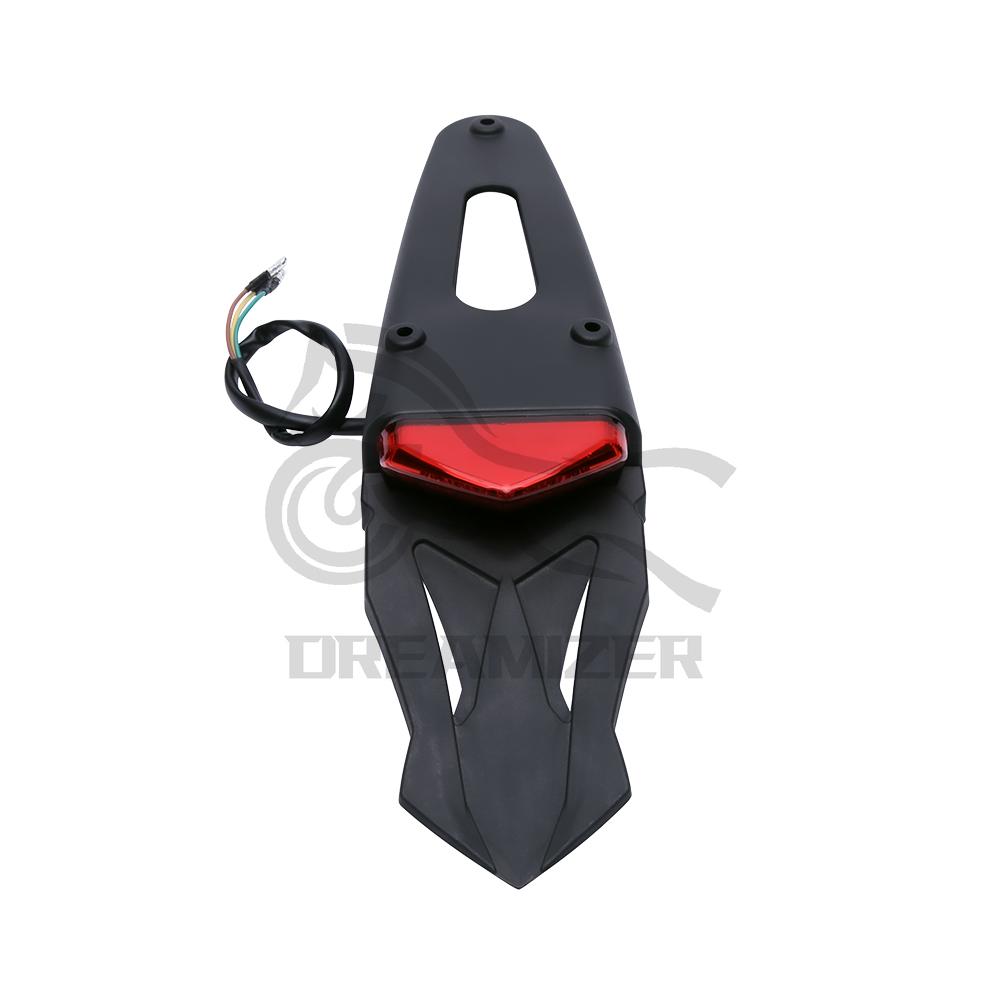 Мотоциклетный 12 светодиодный задний фонарь на заднем крыле, задний стоп-сигнал для внедорожного эндуро, велосипеда, универсальный чехол на колесо, брызговик, задняя грязь