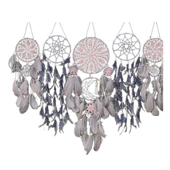 5 шт./компл. перо ловец снов домашний офис гостиная спальня настенное искусство бохо ручная работа тканый подвесной ловец снов украшение орнамент кулон