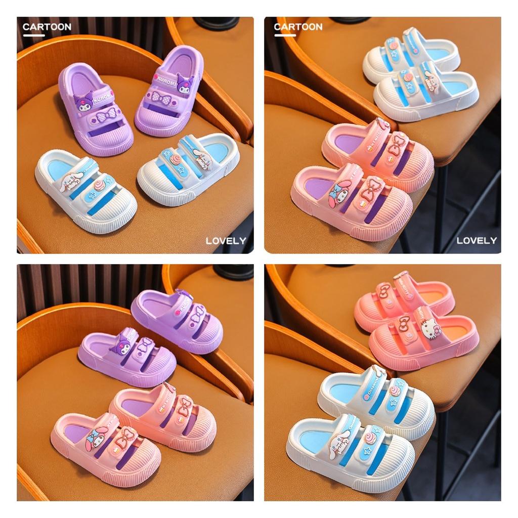 Colorful And Fun Children's Flip Flops With Looney Tunes' Big Ear Dog Print