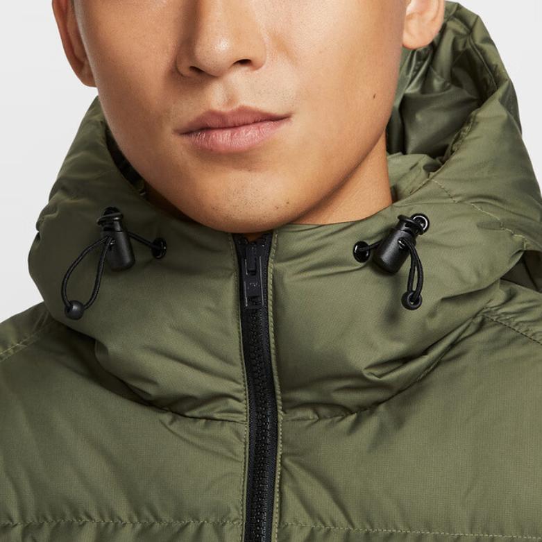 Nike FW25 Пуховик с капюшоном на молнии Удобный Простой Мужская верхняя одежда IH2378222