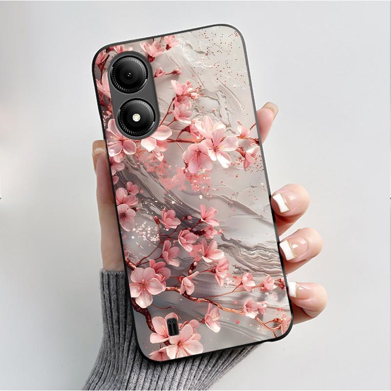 Чехол с принтом для ZTE Blade A33S A34, мягкий силиконовый черный корпус для ZTE Blade A31 Plus, чехол, милый цветочный мультяшный корпус