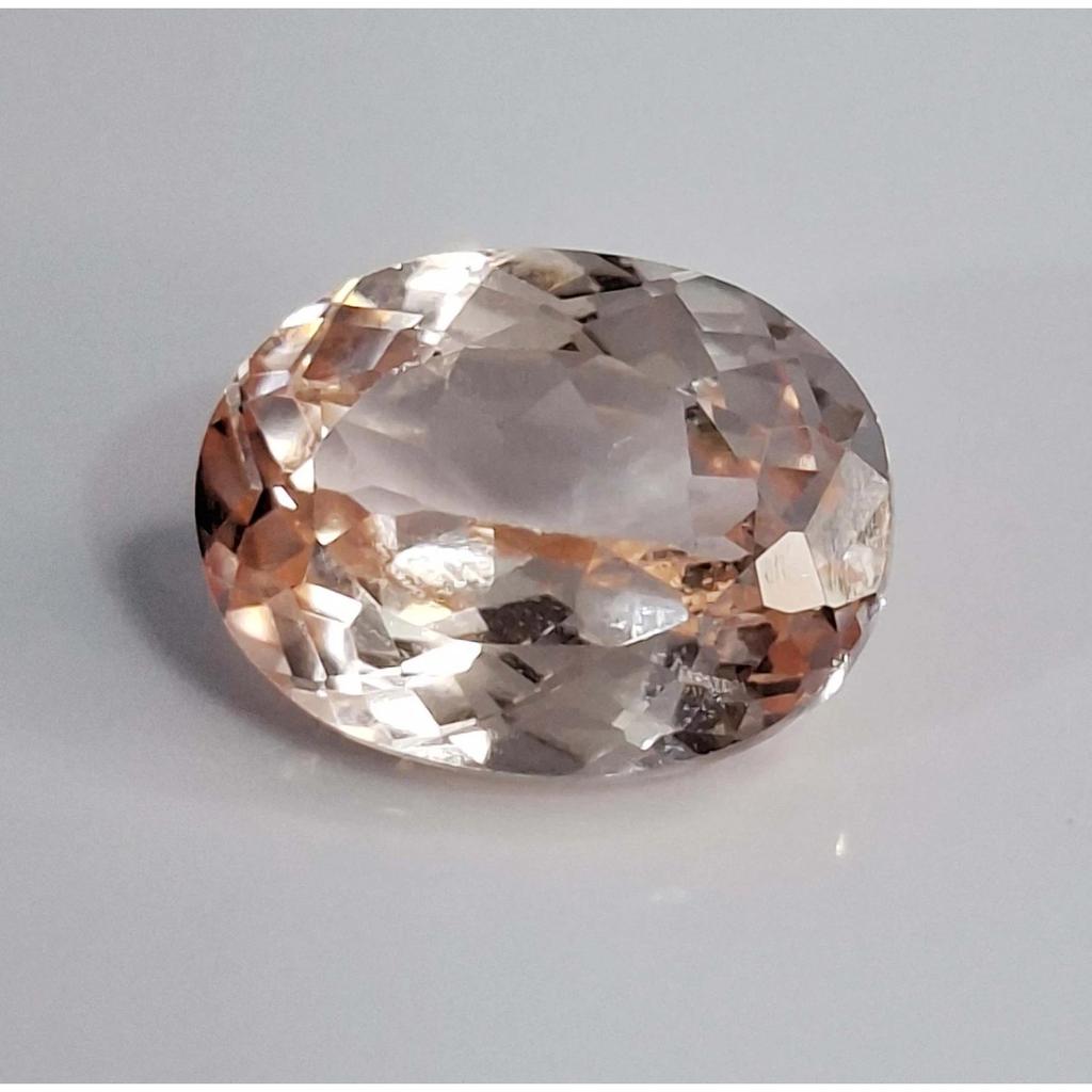 Certified Natural Peach Morganite Oval Cut 6-8 Ct Beautiful Loose Gemstone