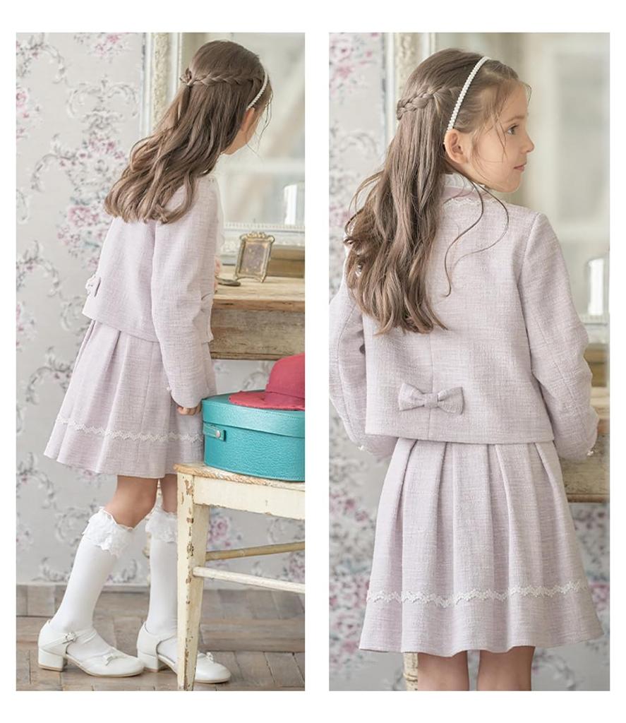 Школьная форма начальная школа Ванесса комплект жакет блузка лента 120см [Арисана] церемония, костюм для девочки, детская одежда, формальный, (3 предмета +