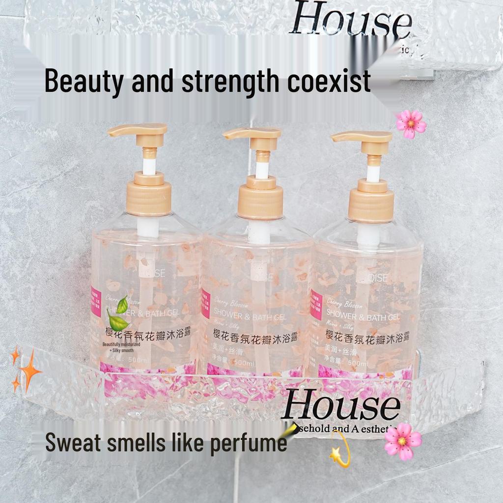 Гель для душа Petal Fragrance: Стойкий аромат, Освежающий контроль жирности, Увлажняющее, Большой объем молочка для душа для всей семьи