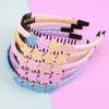 1/5PCS Glitter Star Headbands Girls Sparkly Star Shaped Headband Teeth Hairbands Children Kids Party School Hair Accessories