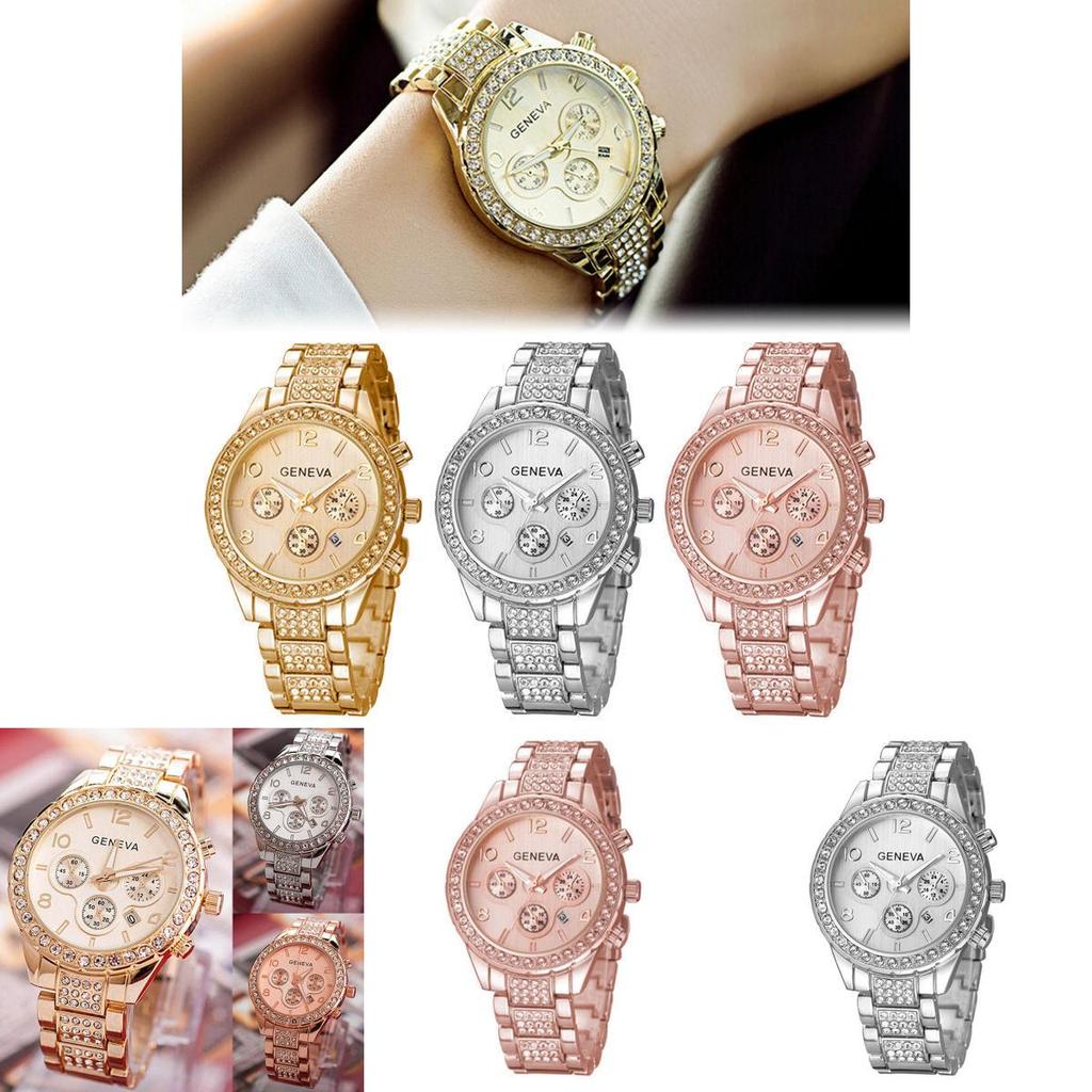 Элегантные новые женские аналоговые наручные часы из нержавеющей стали с кристаллами кварца, 2019 год, с вневременной привлекательностью