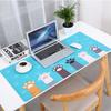 Large Waterproof Non-slip Leather Mouse Pad - Cartoon Anime Design for Gaming & Office Desks