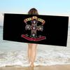 Музыкальная группа G-Guns N Roses Микрофибра Печатное Пляжное полотенце Скалолазание Йога Пляж Плавание Бег Впитывающее Мягкое полотенце