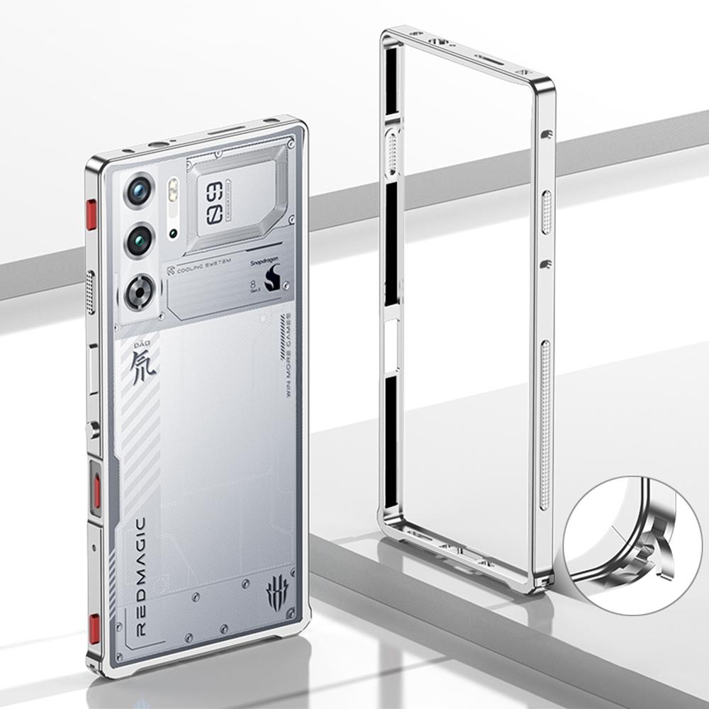 Bumper Cases For ZTE nubia Red Magic 9S Pro+ 5G/9S Pro 5G/9 Pro+ 5G/9 Pro 5G Metal Frame Heat Dissipation Cover with Lens Protector