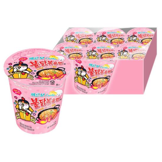 Buldak Carbo Hot Chicken Flavor Ramen Cup 80g x 6