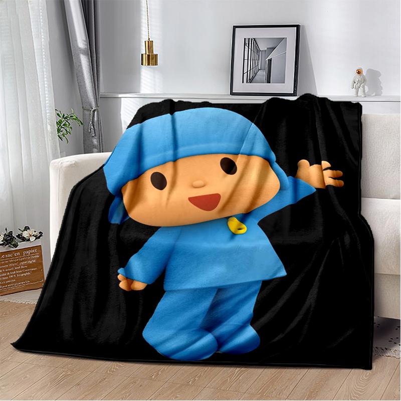 3D Мультяшное одеяло Pocoyo Elly Pato, Мягкое плед-покрывало для дома, спальни, кровати, дивана, пикника, путешествий, офиса, Подарок для детей