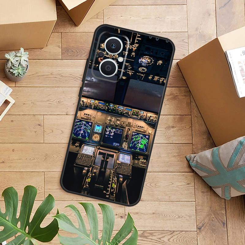 Flight Instruments Phone Case For OPPO Reno 14 13 11 12 F 10 Pro 8T 7 8 Lite OPPO Find X8 X6 X5 X9 Pro Cover