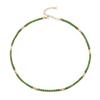 Beaded Necklace Emerald Green Birthstone Necklace for Women Popular Stylish Accessory Gift [Aleasha]