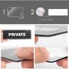 Private Sign Acrylic 9 x 3 Inches Self-Adhesive Waterproof Plastic Door Wall Sign for Business Office 4 Pack
