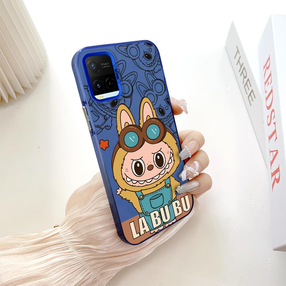 Окрашенный узор, красочный серебристый, двухсторонний, жесткий, противоударный чехол для телефона Vivo