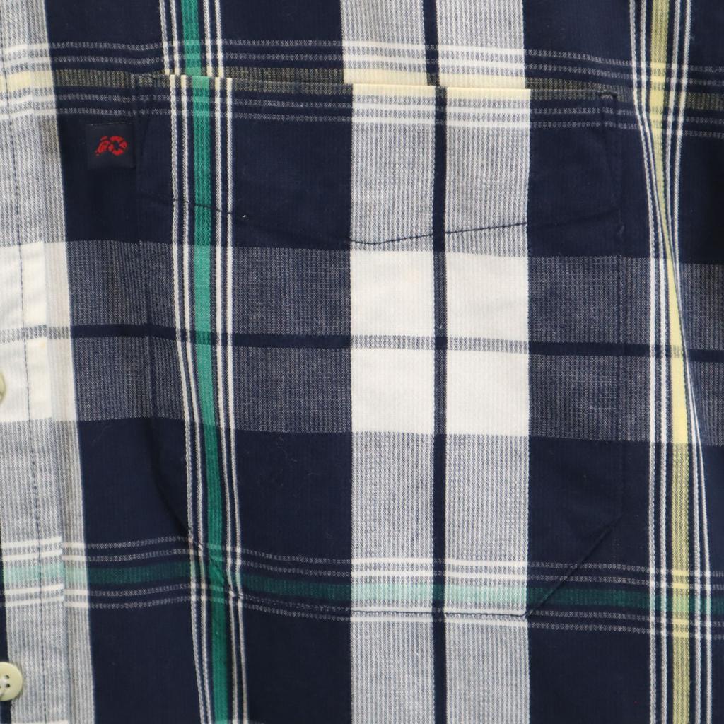 PENDLETON Рубашка с коротким рукавом на пуговицах в клетку S Темно-синий система Мужская Б/у