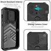 Чехол для iPhone 15 14 Pro Max 13 12 Pro Max 8 7 Plus Mini SE Heavy Duty Protection с выдвижной крышкой камеры и крышкой-зажимом для карт