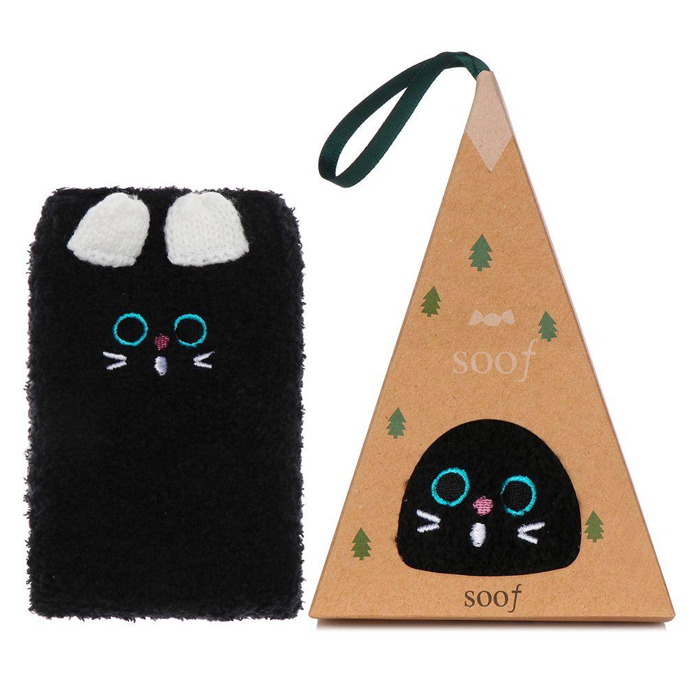 Нескользящие 3D Пушистые Зимние Теплые Подарочные Носки с Коробкой Напольный Чулок Коралловый Флис Носок Рождественские Носки