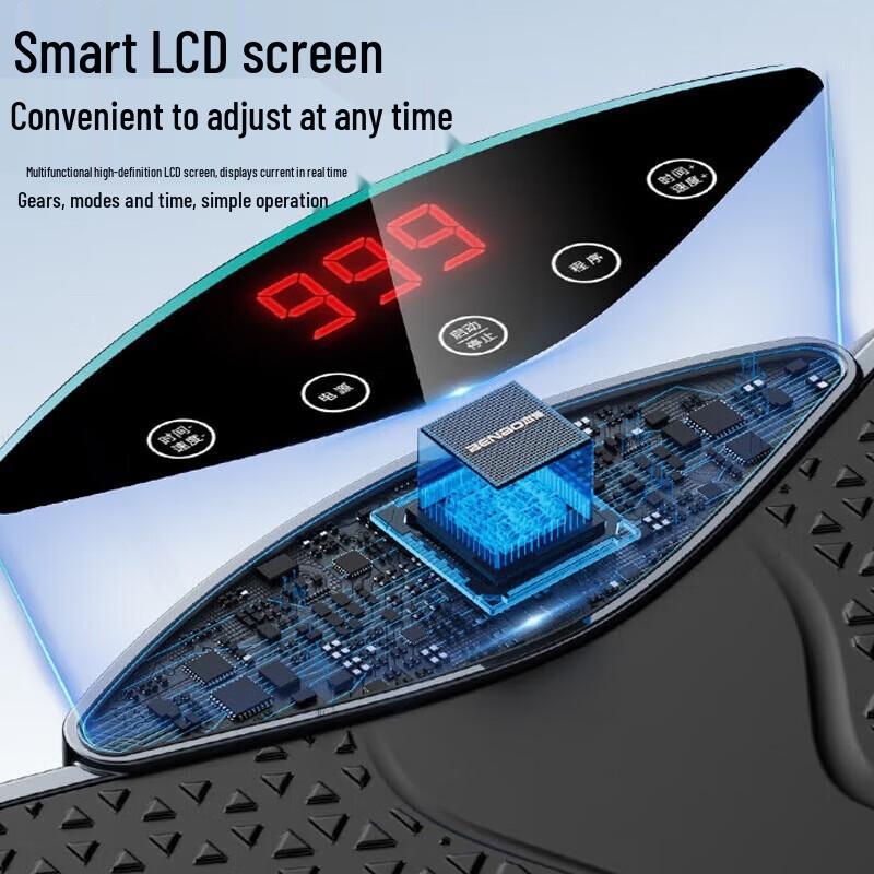 Aukey Smart Vibration Plate Massager with Wireless Remote & LCD Display