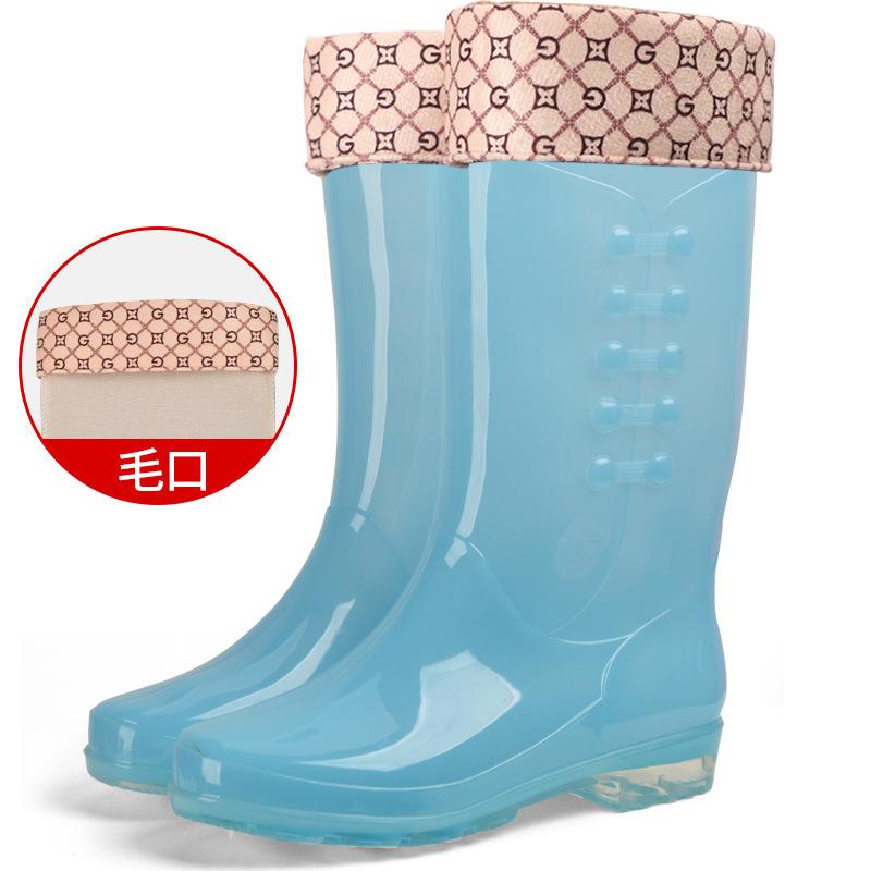 New Fashion Women Shoes Punk Style Heel Riding Boots Zipper Shoes Knight Tall Boots Women Rain Boots Large Size