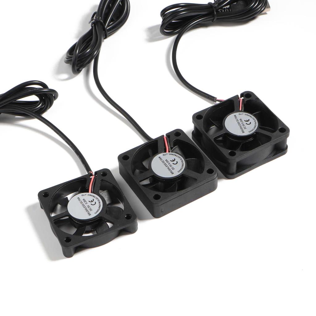 USB Вентиляторы Радиатор охлаждения ЦП 5В 2-контактные USB Вентиляторы для компьютерного корпуса Серверный радиатор 50x50мм Тихие 4500-5500 об/мин