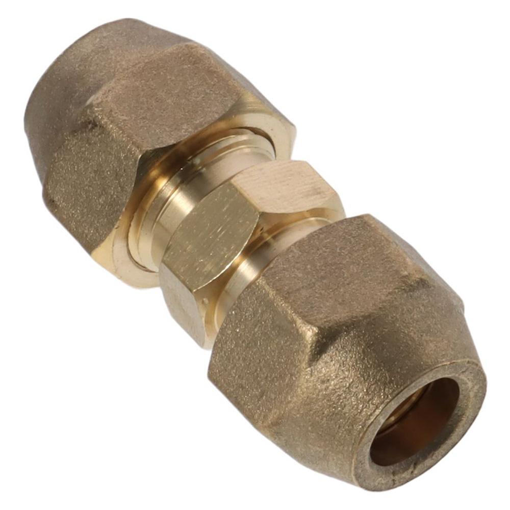 2 шт. Серебристый 3/8 дюйма и 1/4 дюйма Медный стыковой соединитель для труб 3/8 дюйма Удлиненный средний раструбный соединитель Рабочий