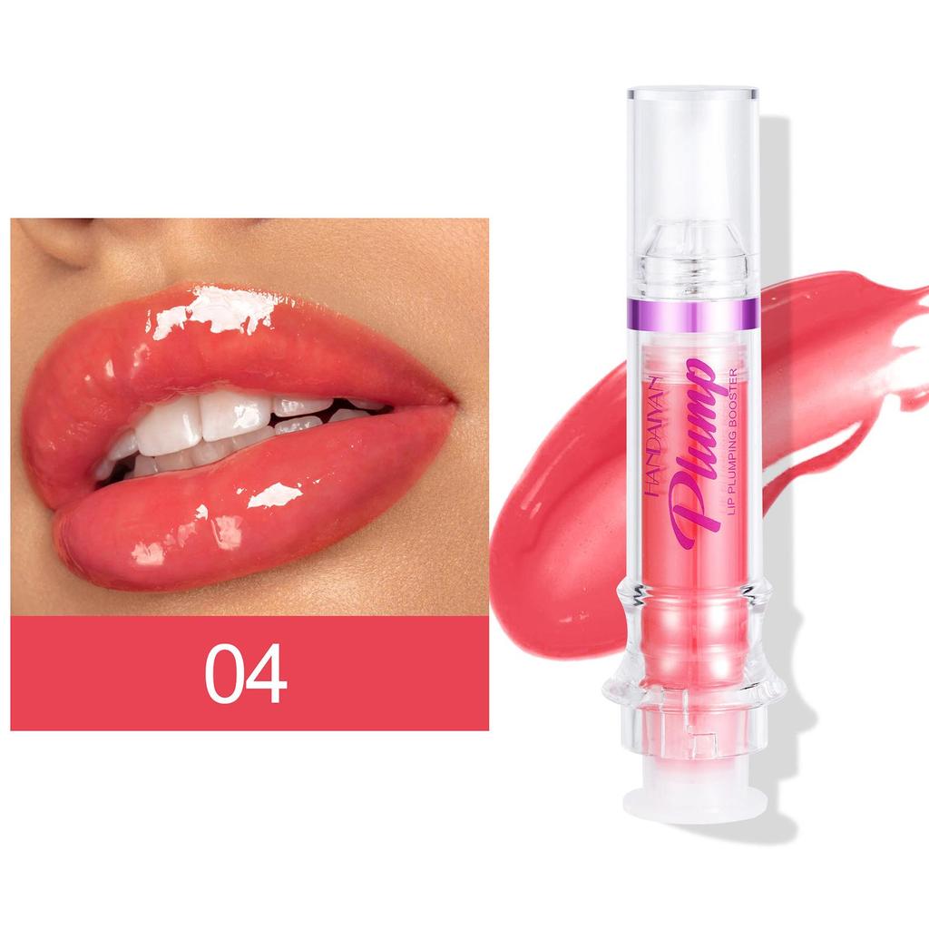 HANDAIYAN Усилитель для увеличения объема губ, сексуальная блестящая красная телесная помада, жидкая водостойкая увлажняющая масляная блеск для губ, макияж