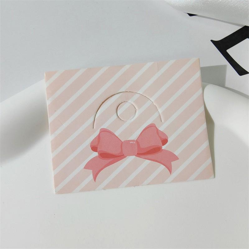 100Pcs Foldable Packaging Paper Cards Bow Cards For Handmade Jewelry Retail Hang Tag Flowers Display Cardboard