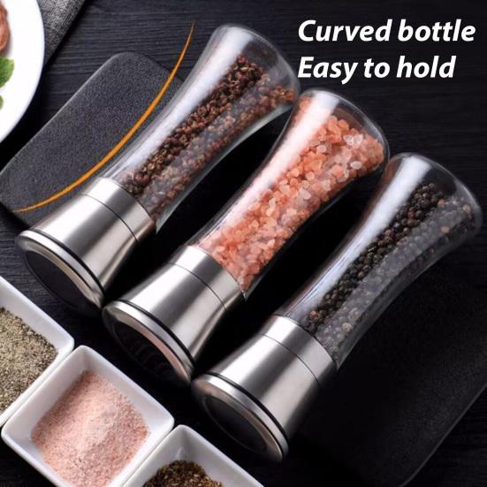 1/2 шт. Перечница Видимая Прозрачная Стеклянная Керамический Стержень Ручная Мельница