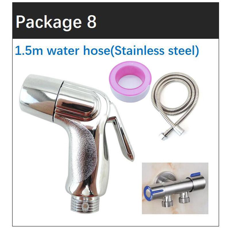 Ручной смеситель для унитаза и биде, распылитель, мусульманская насадка для душа из АБС-пластика, спрей для очистки задницы, набор держателей водяного шланга для туалета, аксессуары для ванной комнаты