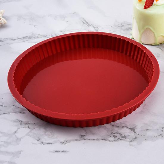 Антипригарная силиконовая круглая форма для выпечки, универсальная термостойкая форма для выпечки для домашней кухни