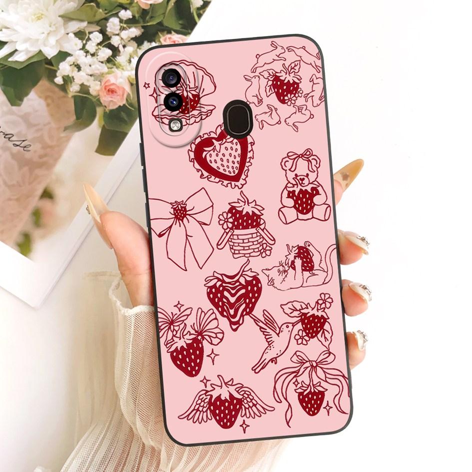 Чехол для Samsung Galaxy A20 A20e A20s Обложка SM-A202F SM-A205F SM-A207F Милый Мультяшный Кот Ударопрочный Бампер для Samsung A30 Fundas